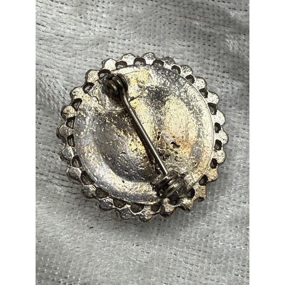 Vintage Butterfly Wing Set Silver Tone Brooch Clip On Earrings‎ Morpho - Picture 7 of 8